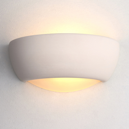Ambergate Wall Wall light Unglazed ceramic & frosted glass