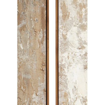 Astratto Set of 2 Neutral Tones Textured Wall Art