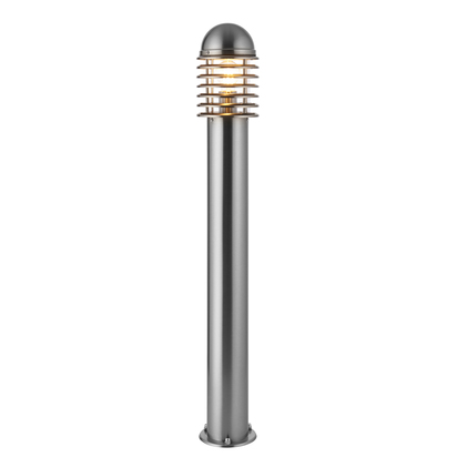 Brackencroft Bollard Floor light Polished stainless steel & clear pc