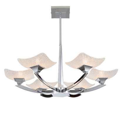 Chiswick 6lt semi flush Semi flush light Chrome plate & scavo glass