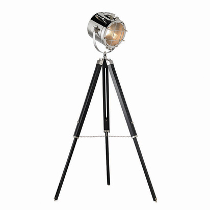 Brentcombe Floor Floor light Polished nickel plate & black paint