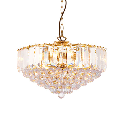 Amberheath 6lt pendant Pendant light Brass plate & clear acrylic