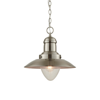 Brambridge Pendant Pendant light Satin nickel plate & clear glass