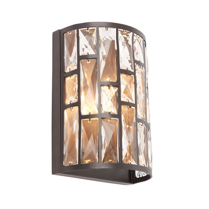 Doveham Wall Wall light Dark bronze paint & clear crystal