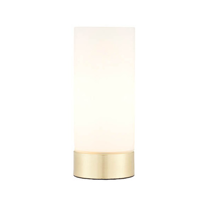 Witley Table USB Table light Brushed brass plate & opal glass