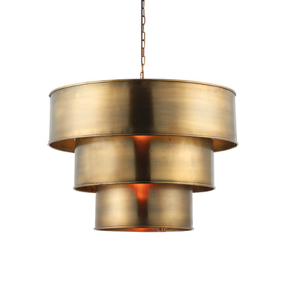 Brentford Pendant Pendant light Aged brass plate