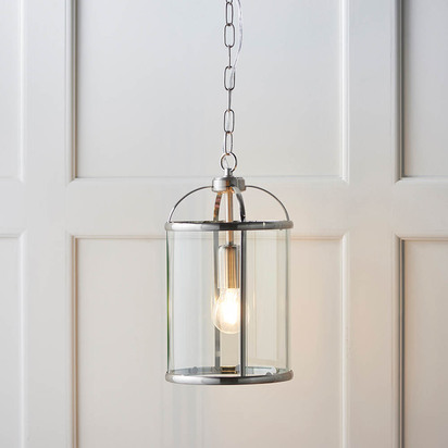 Blytheton Pendant Pendant light Satin nickel plate & clear glass