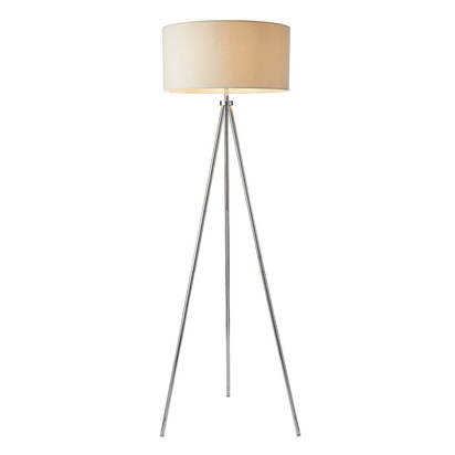 Cammere Floor Floor light Chrome plate & ivory fabric