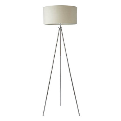 Cammere Floor Floor light Chrome plate & ivory fabric