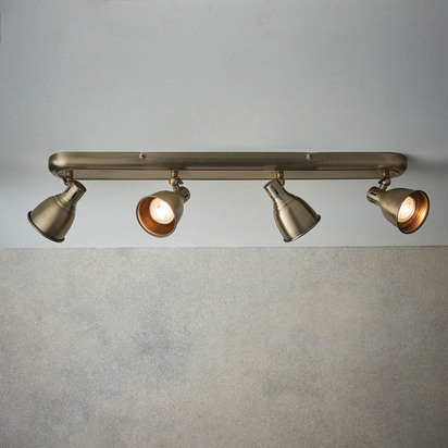 Cardale 4lt plate spotlight Spot light Antique brass plate