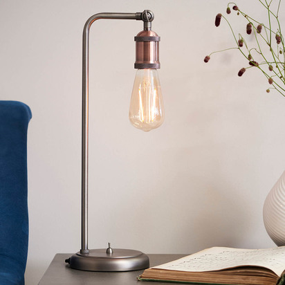 Alderdale Table Table light Aged pewter & aged copper plate