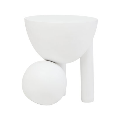 Walsa Whitewash Mango Wood Ball Detail Side Table