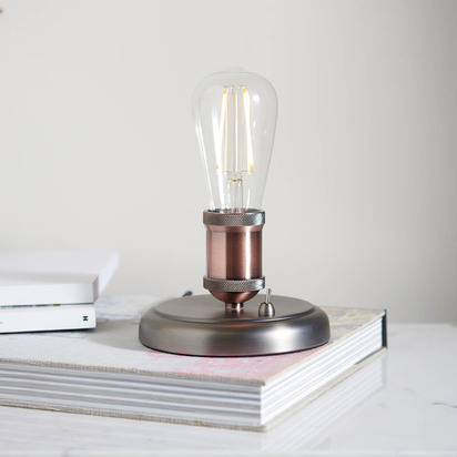 Alderdale Table Table light Aged pewter & aged copper plate