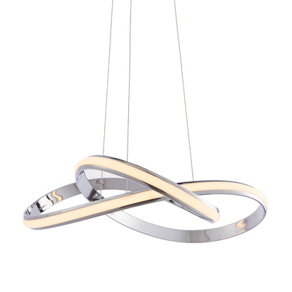 Bramley Pendant Pendant light Chrome plate & white silicone