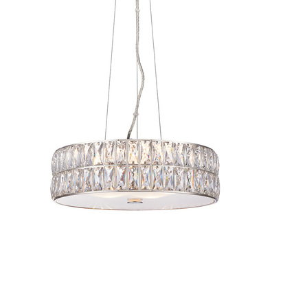 Carhurst 5lt pendant Pendant light Clear crystal & chrome plate