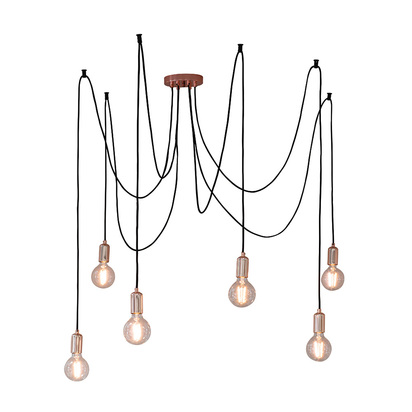 Calhurst 6lt pendant Pendant light Copper plate