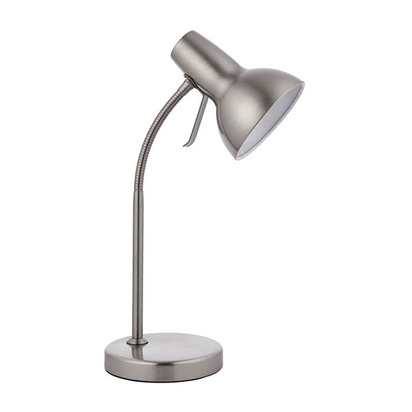 Bayfield Task table USB Table light Satin nickel plate