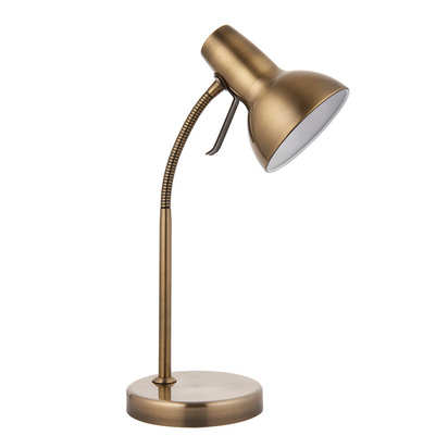 Bayfield Task table USB Table light Antique brass plate