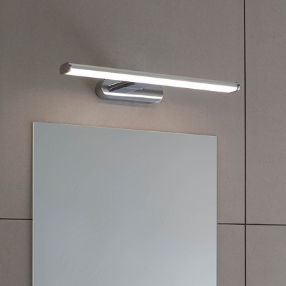 Bramstead Wall Wall light Chrome effect & frosted plastic