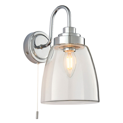 Bridford Wall Wall light Clear glass & chrome plate