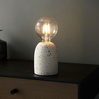 Calvale Table Table light White terrazzo