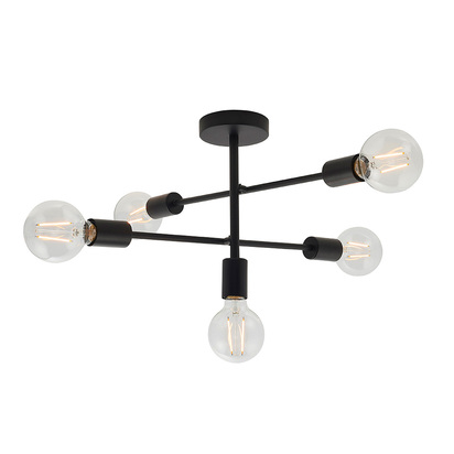 Calhurst 5lt semi flush Semi flush light Matt black