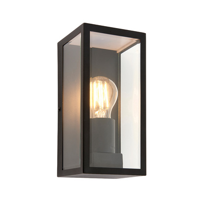 Briarview Wall Wall light Matt black & clear glass