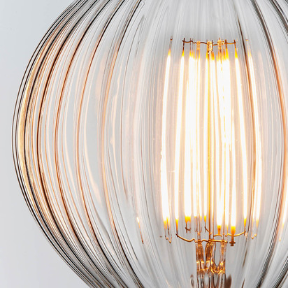 Brockwood E27 LED filament 125mm dia Accessory light Clear glass