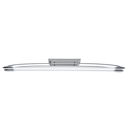 Avonbridge 2lt medium flush Flush light Chrome plate & opal glass