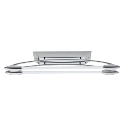Avonbridge 2lt small flush Flush light Chrome plate & opal glass