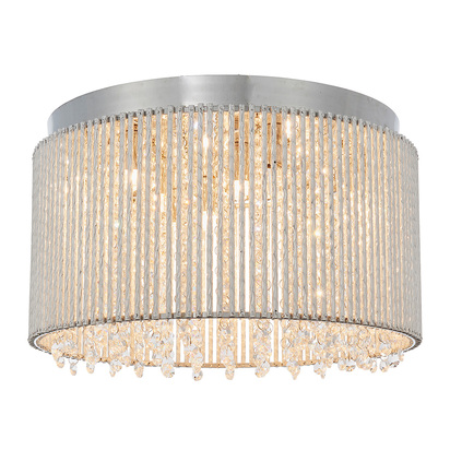 Ashview 10lt flush Flush light Chrome plate & clear crystal