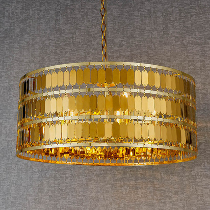 Aftongate 5lt pendant Pendant light Gold effect plate