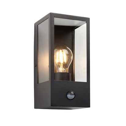 Briarheath Wall Wall light Matt black & clear glass