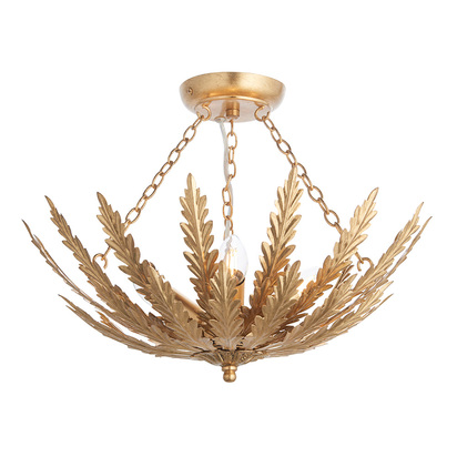 Yorkford 3lt flush Flush light Gold leaf