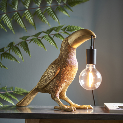 Camfield Table Table light Vintage gold paint & matt black