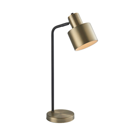 Bramfield Task table Table light Matt antique brass plate & matt black