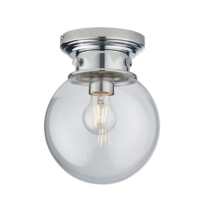 Sherwood Flush Flush light Chrome plate & clear glass