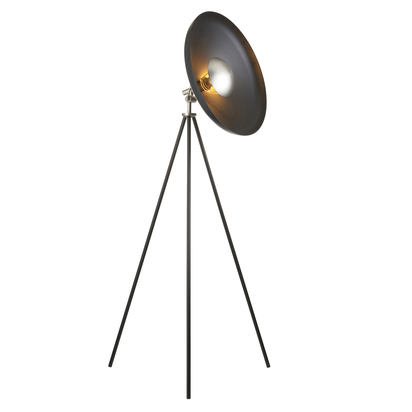 Alderfield Floor Floor light Matt black & matt nickel plate
