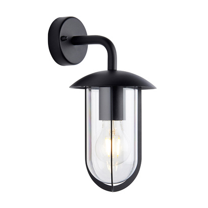 Brimmont Wall Wall light Textured black & clear pc
