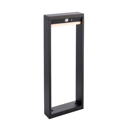 Winford Post photocell & PIR Floor light Textured black & white pc