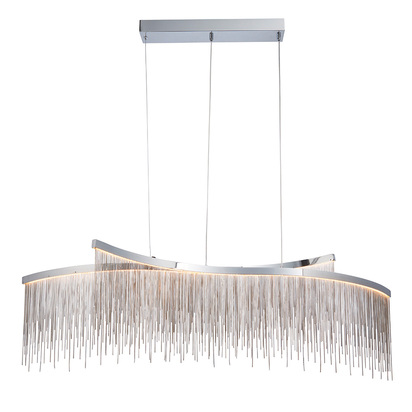 Briardale 2lt pendant Pendant light Chrome plate & silver effect chain