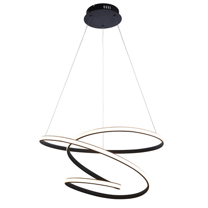 Abberdale Pendant Pendant light Textured black & white silicone