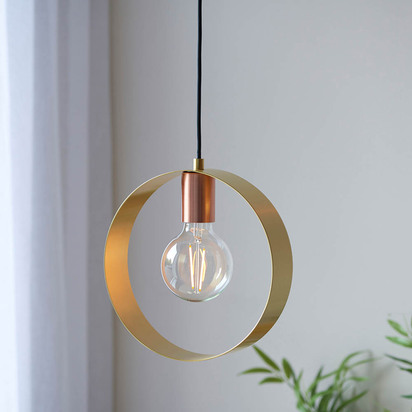 Beechleigh Pendant Pendant light Brushed brass, nickel & copper plate