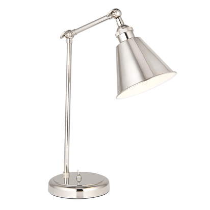 Alderdale Task table Table light Bright nickel plate