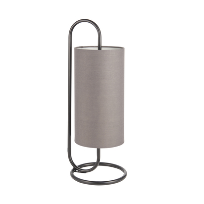Belview Table Table light Matt black & grey fabric