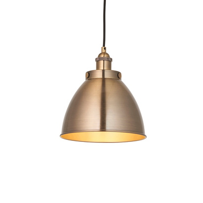 Ashbrook Small pendant Pendant light Antique brass plate