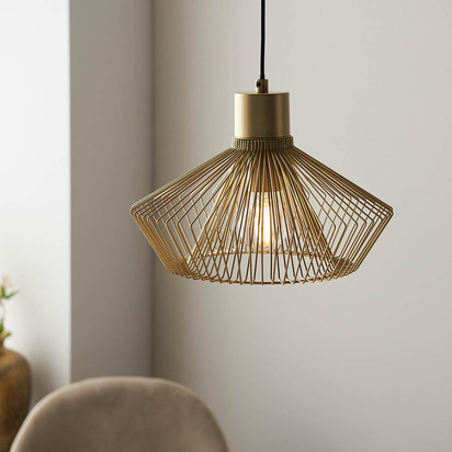 Beldale Pendant Pendant light Gold paint finish