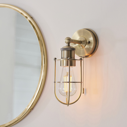 Westbury Wall Wall light Antique brass plate