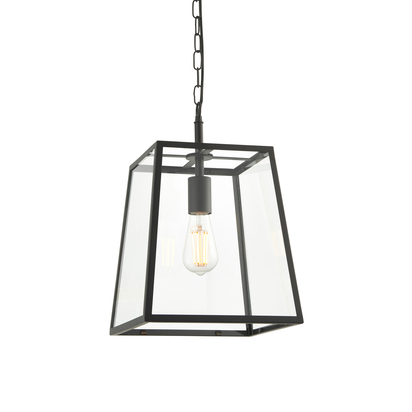 Beechdale Pendant Pendant light Matt black & clear glass