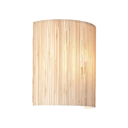 Brackenwick Wall Wall light Natural seagrass & matt black